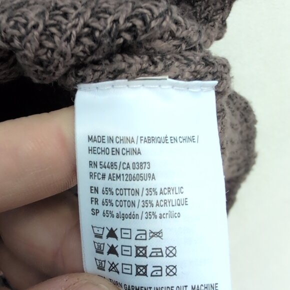 American Eagle Gray Lace-Up V-Neck Sweater Size S - Picture 10 of 10